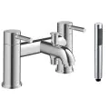 Vasca Cirocco Bath/Shower Mixer & Bracket - Chrome - 0