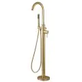 Vasca Cirocco Floor Standing Bath/Shower Mixer - Brushed Brass - 0