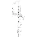 Vasca Cirocco Floor Standing Bath/Shower Mixer - Brushed Brass - 1