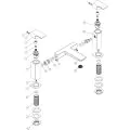 Vasca Chiara Bath Filler - Brushed Brass - 1