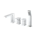 Vema Lys 4-Hole Deck Mounted Bath/Shower Mixer - Chrome DITB4004 - 0