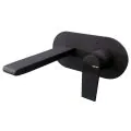 Vema Timea Wall Mounted Basin Mixer - Matt Black DITS1186 - 0