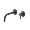 Vema Maira Wall Mounted Basin Mixer - Matt Black DITS1230 - 0