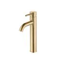 Vasca Cirocco Tall Basin Mixer - Brushed Brass - 0