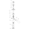Vasca Urso Basin Pillar Taps - Chrome - 1