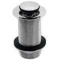 Vasca Unslotted Round Basin Waste - Chrome - 0