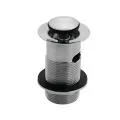 Vasca Slotted Round Basin Waste - Chrome - 0