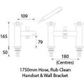Bristan Decade Bath Shower Mixer DX BSM C - 1