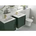 Vasca Rapallo 510mm Wall Hung Unit Inc. Basin - Matt Graphite Grey  - 2