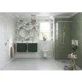 Vasca Rapallo 510mm Wall Hung Unit Inc. Basin - Matt Antique Rose - 1