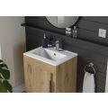 Vasca Rapallo 510mm Floor Standing Unit Inc. Basin - Seville Oak  - 2