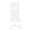 Abacus Metro Towel Warmer 578X800mm Terra Matt ELME057880TM - 1
