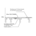 Abacus Elements Level Tray Kit - 16X9 End Linear 300 Drain EMK3-EN-1609 - 2