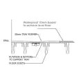 Abacus Elements Level Tray Kit - 14X9 Centre Square Drain EMKS-CE-1409 - 2