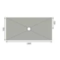 Abacus Elements Level Tray Kit - 18X9 Centre Square Drain EMKS-CE-1809 - 1