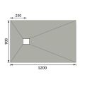 Abacus Elements Level Tray Kit - 12X9 End Square Drain EMKS-EN-1209 - 1