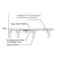 Abacus Elements Level Tray Kit - 14X9 End Square Drain EMKS-EN-1409 - 2