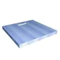 Abacus Elements Substrate Square Shower Tray With End Drain- 40mm EMSE-05-2515 - 0