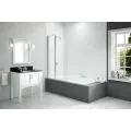 Merlyn 900x1500mm 2-Panel Curved Folding Bath Screen (6mm) DIBS0016 - 0