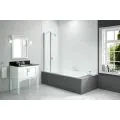 Merlyn 900x1500mm 2-Panel Square Folding Bath Screen (6mm) DIBS0018 - 0
