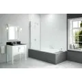 Merlyn 850x1500mm Hinged Square Bath Screen (8mm) DIBS0024 - 0
