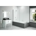 Merlyn 900x1500mm 2-Panel Hinged Bath Screen (8mm) - Left Hand DIBS0026 - 0