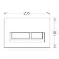 Abacus Trend 2S Brushed Stainless Steel Press Panel EPPR-30-05BS - 1