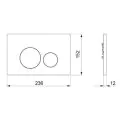 Abacus Iso 2 Press Panel Black EPPR-35-05BK - 1