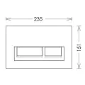 Abacus Iso 2S Polished Stainless Steel Press Plate EPPR-35-05PS - 1