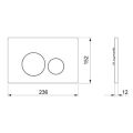 Abacus Iso 2 Press Panel White EPPR-35-05WH - 1