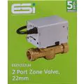 ESI 2 port Zone Valve 22mm ESZV222LM  - 1