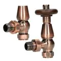 BiWorld Bentley Traditional Antique Copper 15mm TRV & Lockshield Valve Set EV-B15AC - 0
