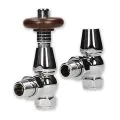 BiWorld Bentley Traditional Chrome 15mm TRV & Lockshield Valve Set EV-B15C - 0