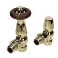 BiWorld Bentley Traditional Gold 15mm TRV & Lockshield Valve Set EV-B15G - 0