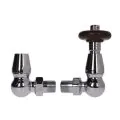 BiWorld Bentley Traditional Chrome 15mm Corner TRV & Lockshield Valve Set EV-BC15C - 1