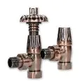 BiWorld Bentley Gothic Antique Copper TRV & Lockshield Valve Set EV-BG15AC - 0