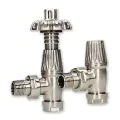 BiWorld Bentley Gothic Silver Nickel TRV & Lockshield Valve Set EV-BG15SN - 0