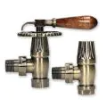 BiWorld Bentley Manual Antique Brass & Lockshield Valve Set EV-BM15AB - 0