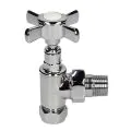 BiWorld Heavy Pattern 15mm Cross Head Chrome Angled Wheel Head Valve EV-CH15A - 0