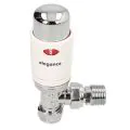 BiWorld Elegance 15mm Angled Chrome/White TRV EV-E15A - 0