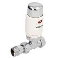 BiWorld Elegance 15mm Straight Chrome/White TRV EV-E15S - 1