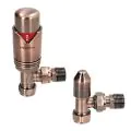 BiWorld Elegance Wave Antique Copper TRV & Lockshield Twin Pack EV-E15TPAC - 0