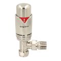 BiWorld Elegance Wave Silver Nickel TRV & Lockshield Twin Pack EV-E15TPSN - 1