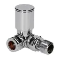 BiWorld Heavy Pattern 15mm Chrome Corner Wheel Head Valve EV-HP15C - 0