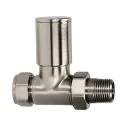 BiWorld Heavy Pattern 15mm Silver Nickel Straight Wheel Head Valve EV-HP15SSN - 0