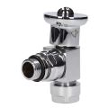 BiWorld Contemporary Chrome Angled Wheel Head Valve EV-M15A - 1