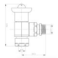 BiWorld Contemporary Chrome Angled Wheel Head Valve EV-M15A - 2