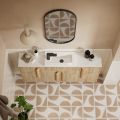 Vasca Liscio 1200mm Plinth - Havana Oak  - 2