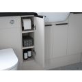 Vasca Liscio 1200mm Plinth - Matt Dove Grey  - 2