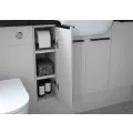 Vasca Liscio 300mm Tall Unit - Matt Dove Grey (Grey Cab) - 2